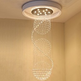 10 Luzes 2,5 Metros de Comprimento Longo Gota de Chuva Gota de Lágrima Moderno Lustre de Teto de Cristal Pendente de Luz Interna