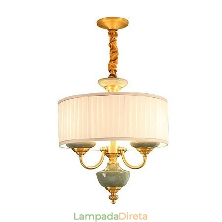 Lustre todo em cobre Lustre decorativo em jade Lustre todo em cobre Lustre decorativo em jade