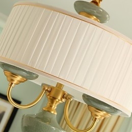Lustre todo em cobre Lustre decorativo em jade