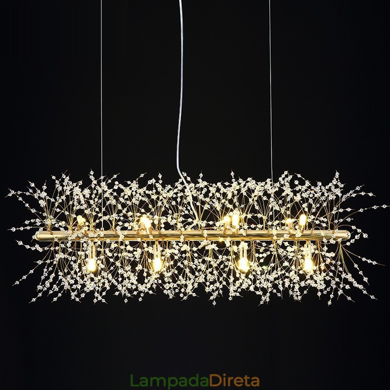 Recurso tradicional clássico galvanizado para lustre de metal cristal