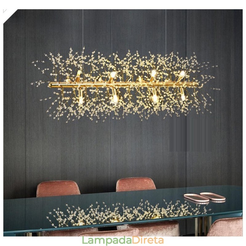 Recurso tradicional clássico galvanizado para lustre de metal cristal
