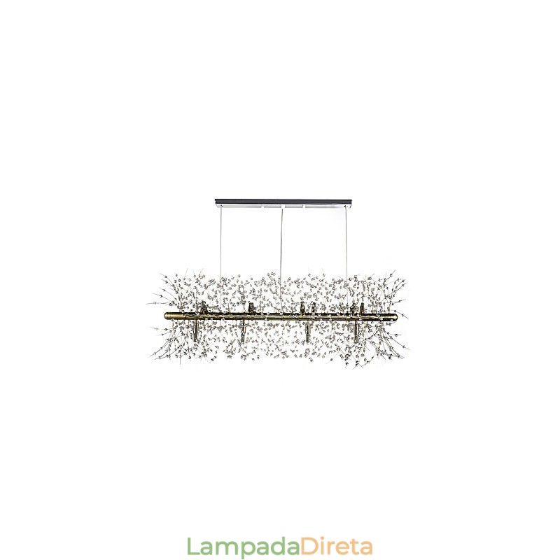 Recurso tradicional clássico galvanizado para lustre de metal cristal