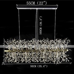 Recurso tradicional clássico galvanizado para lustre de metal cristal