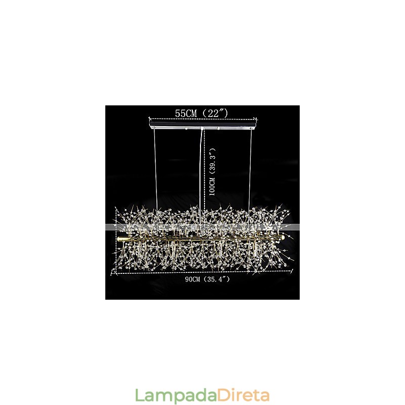 Recurso tradicional clássico galvanizado para lustre de metal cristal