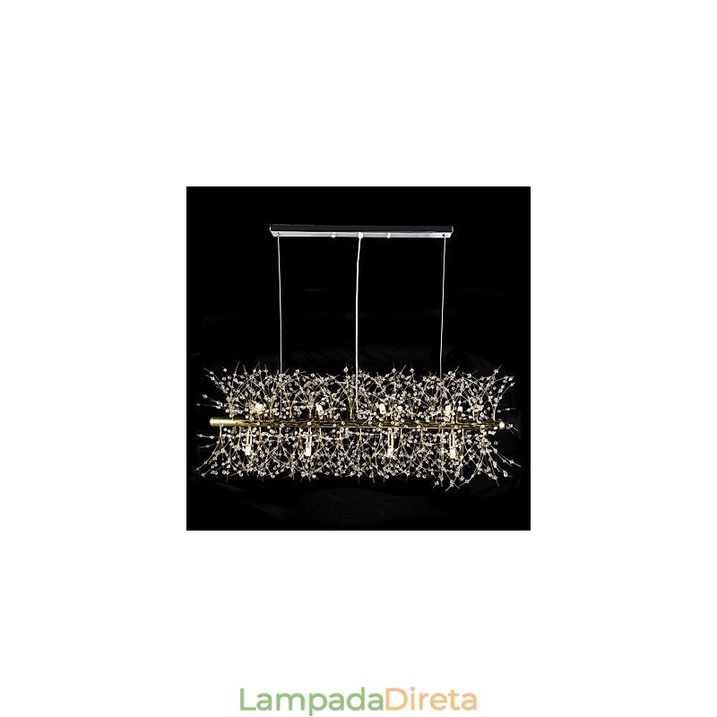 Recurso tradicional clássico galvanizado para lustre de metal cristal