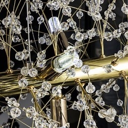 Recurso tradicional clássico galvanizado para lustre de metal cristal