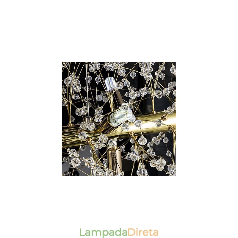 Recurso tradicional clássico galvanizado para lustre de metal cristal