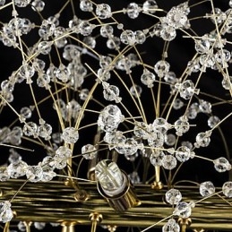 Recurso tradicional clássico galvanizado para lustre de metal cristal