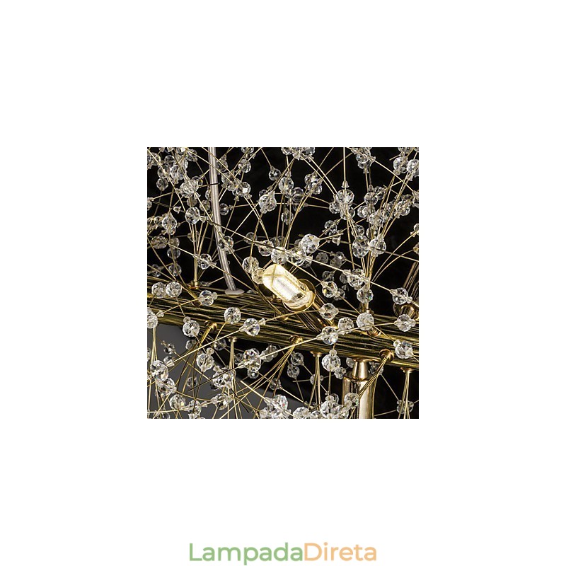 Recurso tradicional clássico galvanizado para lustre de metal cristal