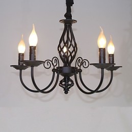 Moderno Contemporâneo Tradicional Clássico Vintage Retro Outros Recurso para Mini Estilo Vela Estilo Lustre de Metal