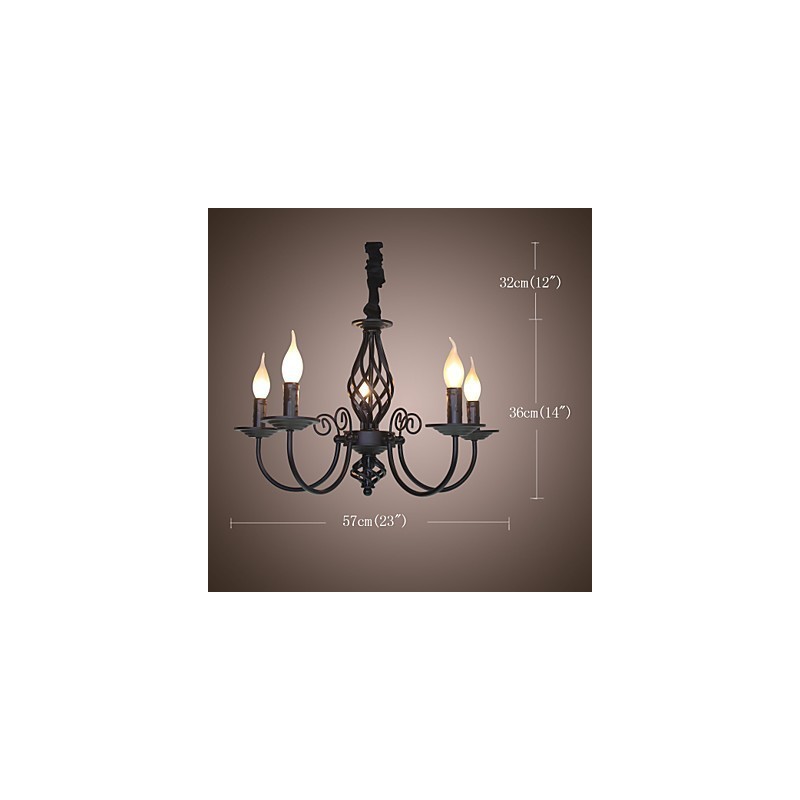 Moderno Contemporâneo Tradicional Clássico Vintage Retro Outros Recurso para Mini Estilo Vela Estilo Lustre de Metal