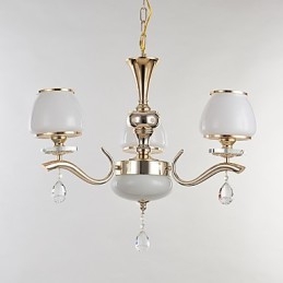 Característica eletrogalvanizada contemporânea moderna para lustre de metal cristal