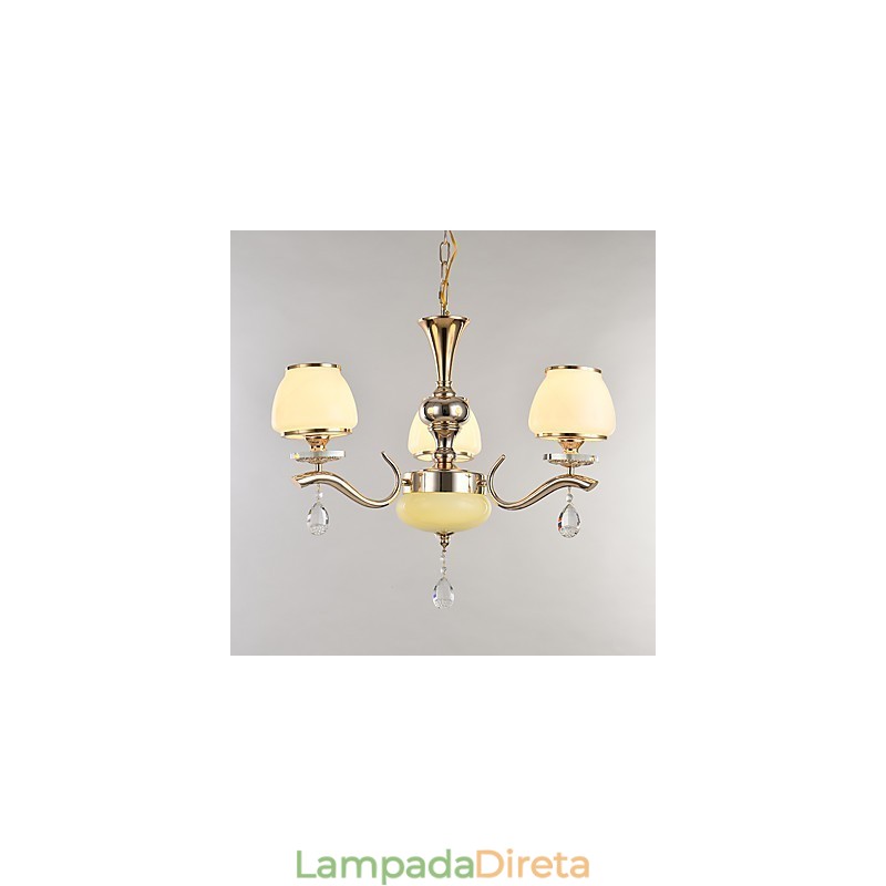 Característica eletrogalvanizada contemporânea moderna para lustre de metal cristal