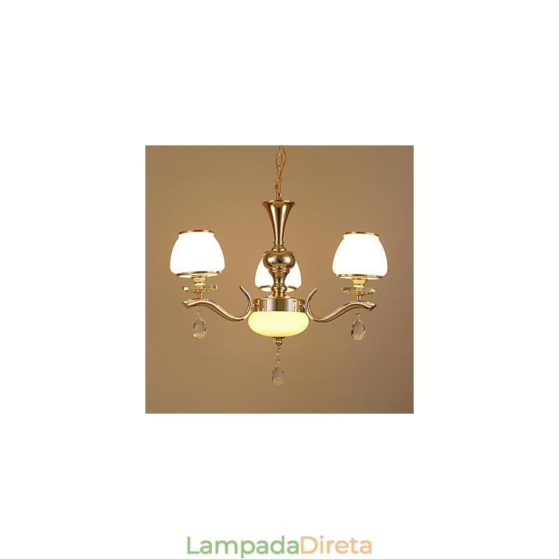 Característica eletrogalvanizada contemporânea moderna para lustre de metal cristal