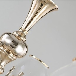 Característica eletrogalvanizada contemporânea moderna para lustre de metal cristal