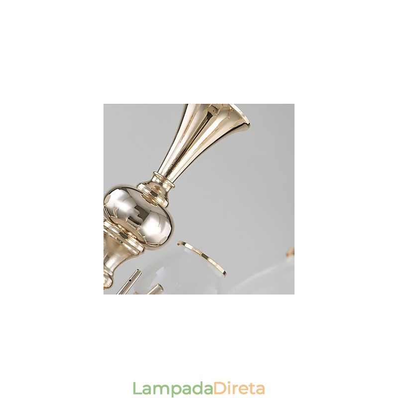 Característica eletrogalvanizada contemporânea moderna para lustre de metal cristal