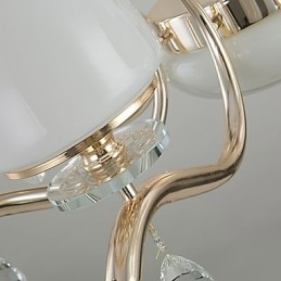 Característica eletrogalvanizada contemporânea moderna para lustre de metal cristal