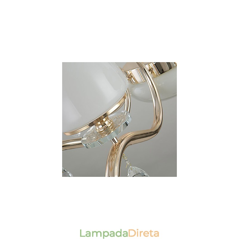 Característica eletrogalvanizada contemporânea moderna para lustre de metal cristal