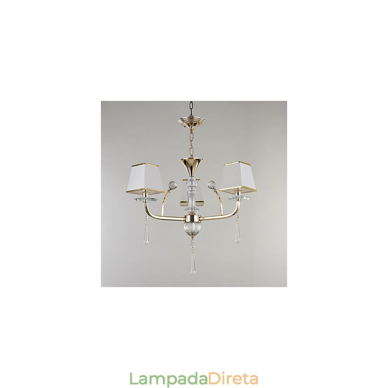 Característica eletrogalvanizada contemporânea moderna para lustre de metal cristal