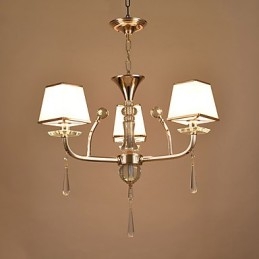 Característica eletrogalvanizada contemporânea moderna para lustre de metal cristal