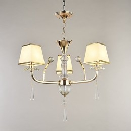 Característica eletrogalvanizada contemporânea moderna para lustre de metal cristal