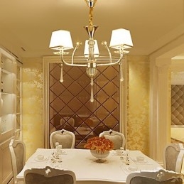Característica eletrogalvanizada contemporânea moderna para lustre de metal cristal