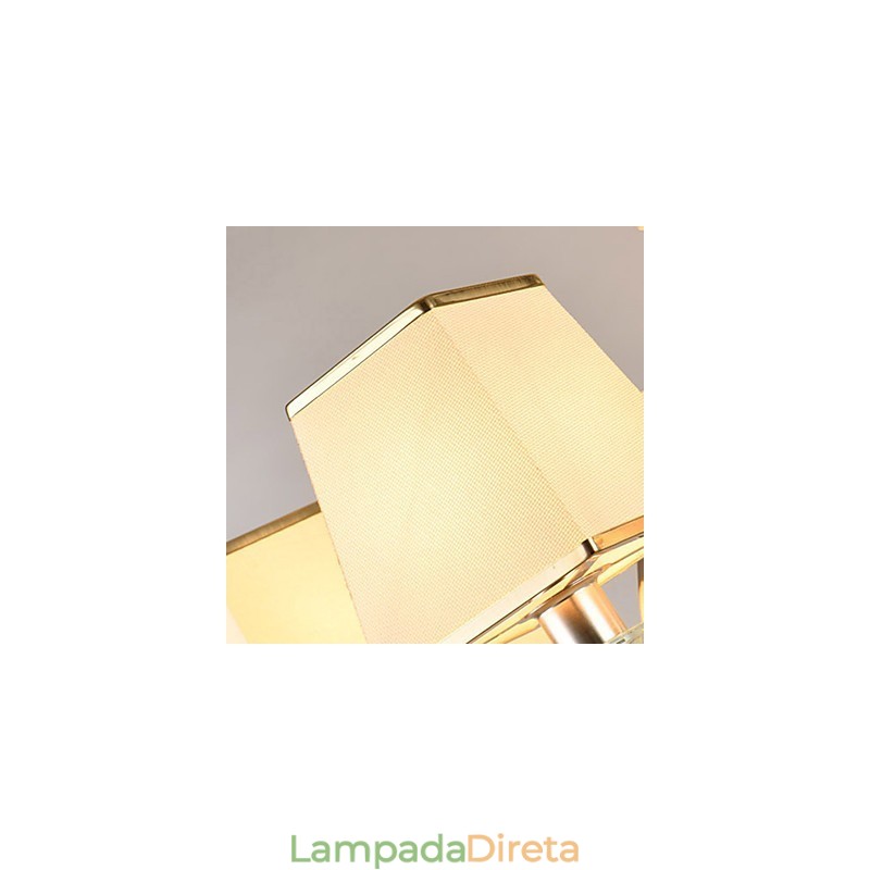 Característica eletrogalvanizada contemporânea moderna para lustre de metal cristal