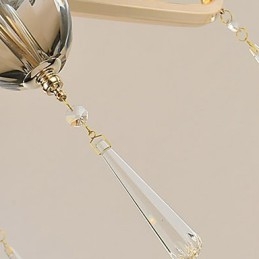 Característica eletrogalvanizada contemporânea moderna para lustre de metal cristal