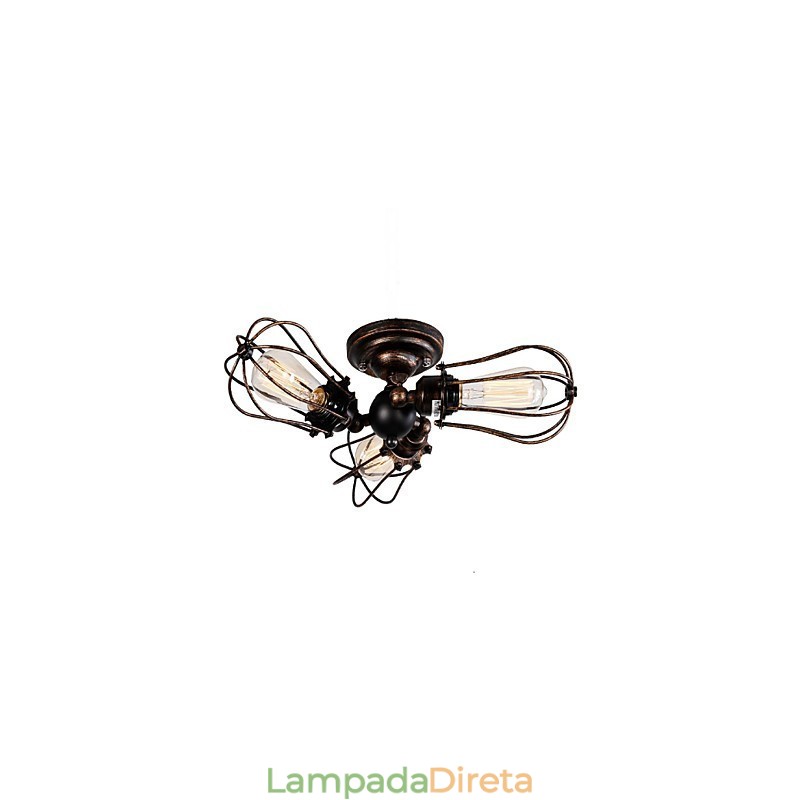 Recurso de pintura retrô para designers de estilo mini Lustre de metal