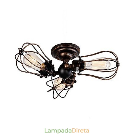 Recurso de pintura retrô para designers de estilo mini Lustre de metal Recurso de pintura retrô para designers de estilo mini Lustre de metal
