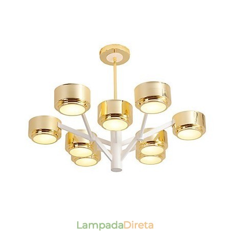 Lustre de teto moderno e minimalista com personalidade