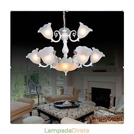 Lustre Tradicional Clássico Vintage Retro Metal Lustre Tradicional Clássico Vintage Retro Metal
