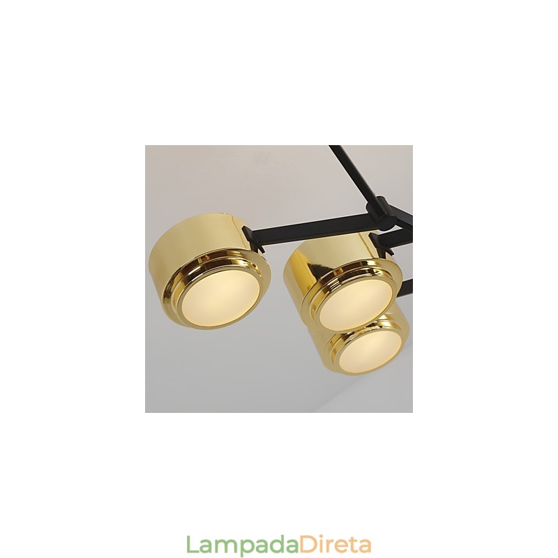 Lustre de teto moderno e minimalista com personalidade