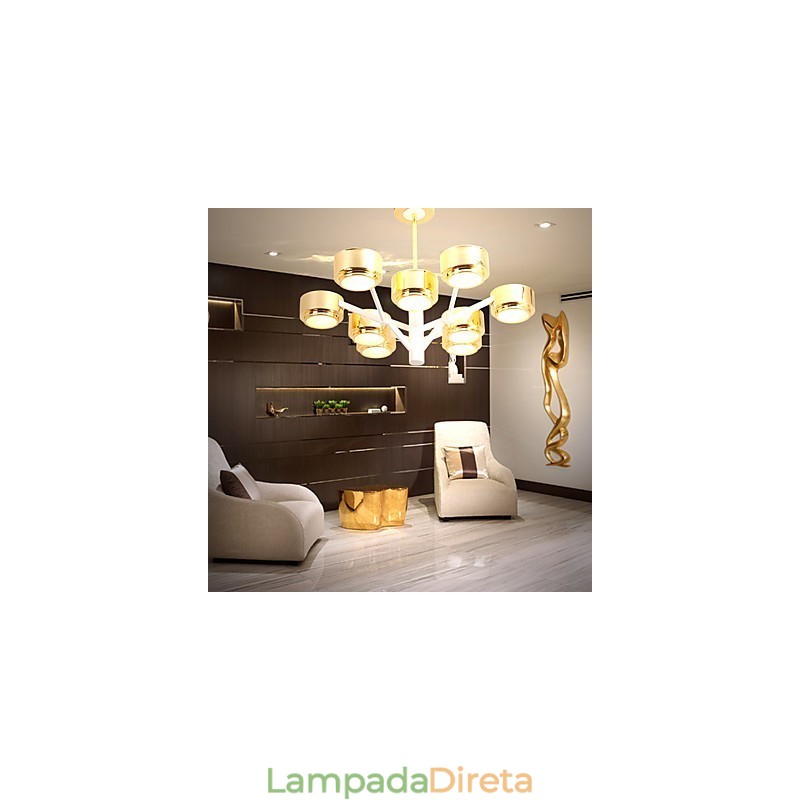 Lustre de teto moderno e minimalista com personalidade