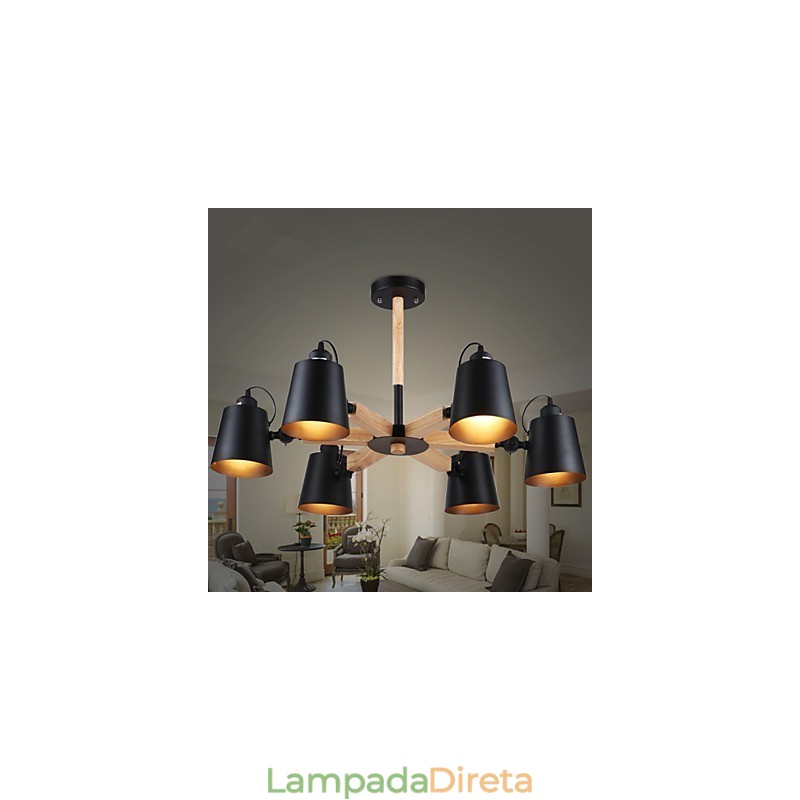 Lustre Mini Estilo Moderno Contemporâneo Metal