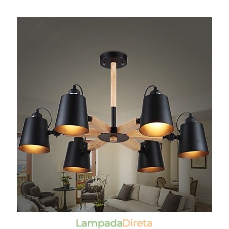 Lustre Mini Estilo Moderno Contemporâneo Metal Lustre Mini Estilo Moderno Contemporâneo Metal