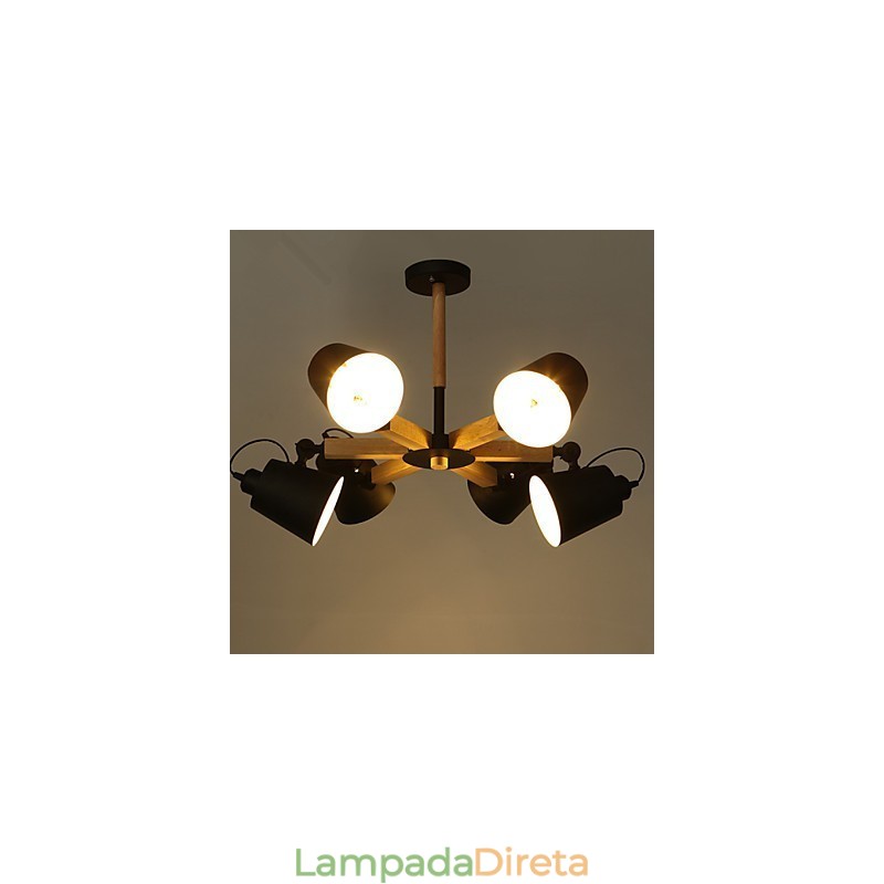 Lustre Mini Estilo Moderno Contemporâneo Metal
