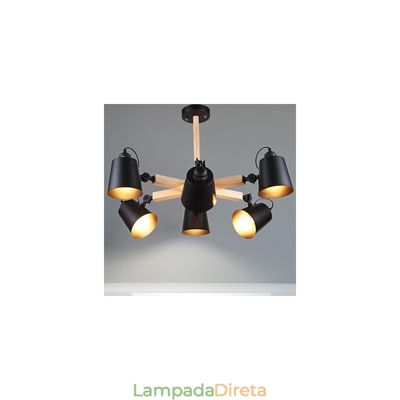 Lustre Mini Estilo Moderno Contemporâneo Metal