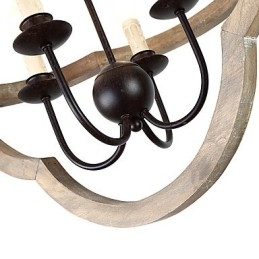 Vintage Metal Amercian Industrial Loft Pintura Cor Lustre de Madeira Lâmpada Pendente Decoração Interna Lâmpada