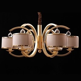 Lustre de bronze moderno e contemporâneo em metal