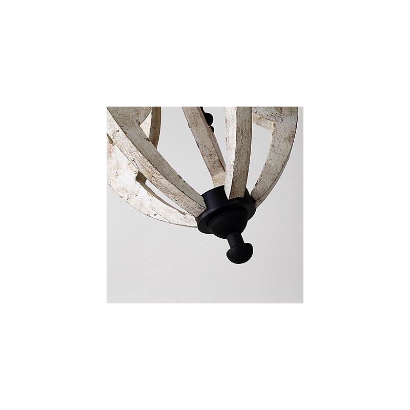 Pintura Vintage Recurso Mini Estilo Madeira Bambu Lustre Lâmpada Decorar Luminária Pendente