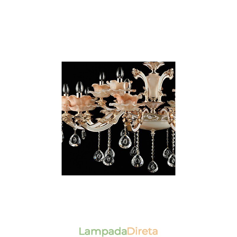Luminária pendente de liga de zinco com recurso para cristal estilo mini metal interno lojas 15 lâmpadas