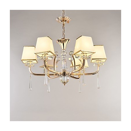 Lustre moderno contemporâneo galvanizado com recurso para metal cristal Lustre moderno contemporâneo galvanizado com recurso para metal cristal