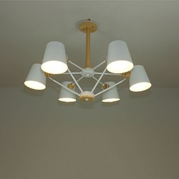 Lustre de metal com pintura vintage em madeira de macaron multicolorido