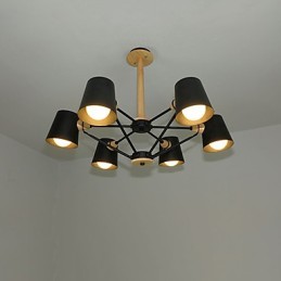 Lustre de metal com pintura vintage em madeira de macaron multicolorido