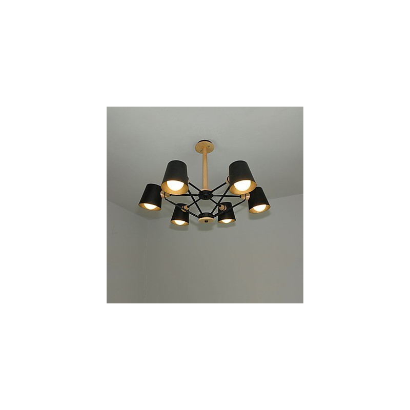 Lustre de metal com pintura vintage em madeira de macaron multicolorido