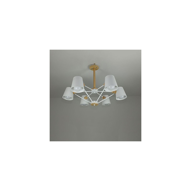 Lustre de metal com pintura vintage em madeira de macaron multicolorido