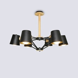 Lustre de metal com pintura vintage em madeira de macaron multicolorido