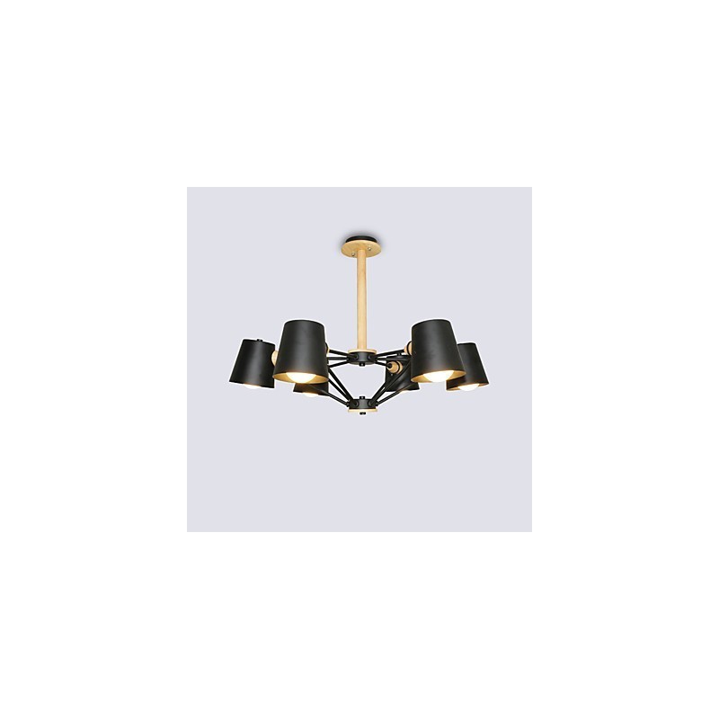 Lustre de metal com pintura vintage em madeira de macaron multicolorido