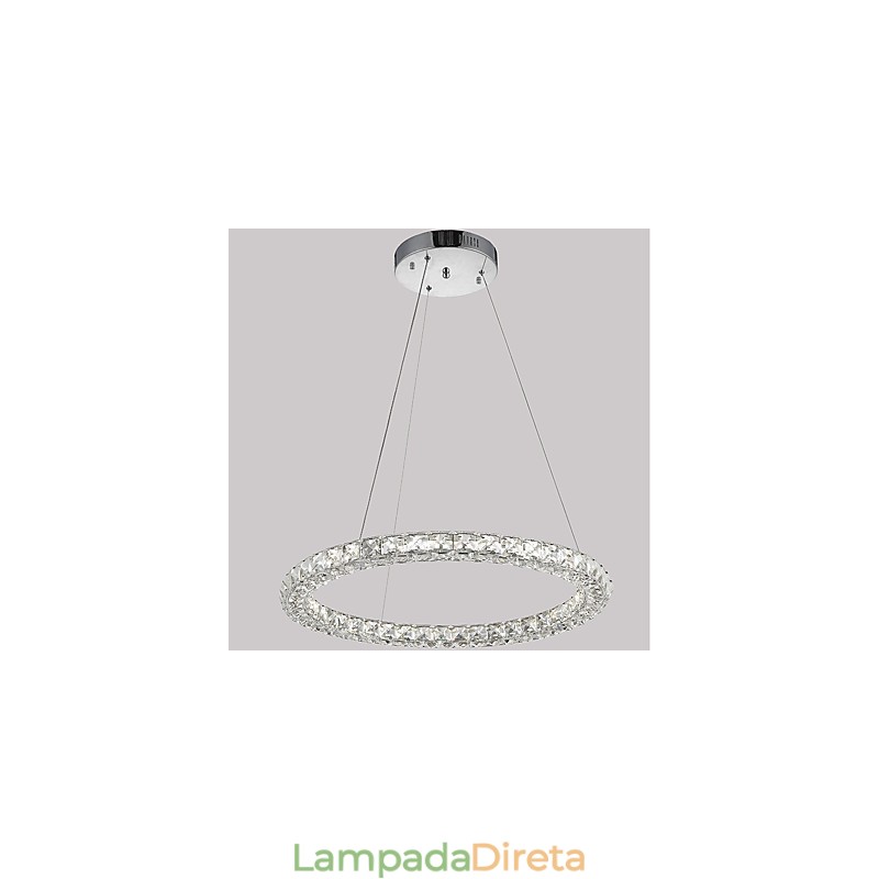 Luminária pendente de teto de cristal em anel moderno, lustre de cristal, luminárias de iluminação interna, luminárias reguláveis com controle remoto